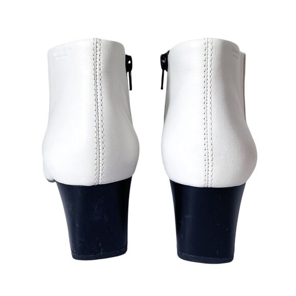 VAGABOND Ebba Leather Square Toe Ankle Boots In White Size 39/9 - Picture 9 of 15